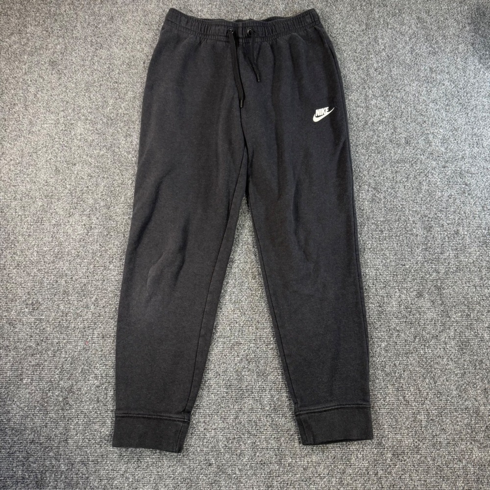 Nike Mens Sportswear Club Fleece Joggers Black Tapered‎ Sweatpants Size Small